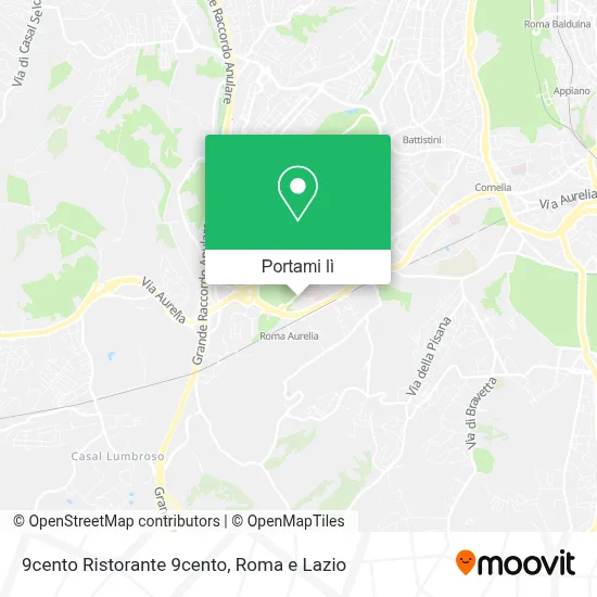Mappa 9cento Ristorante 9cento