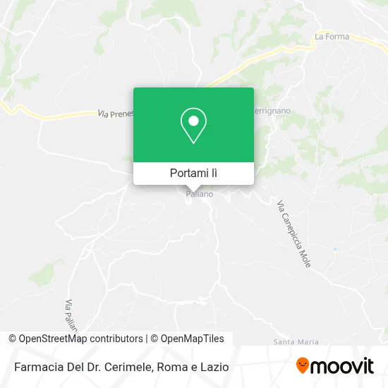 Mappa Farmacia Del Dr. Cerimele