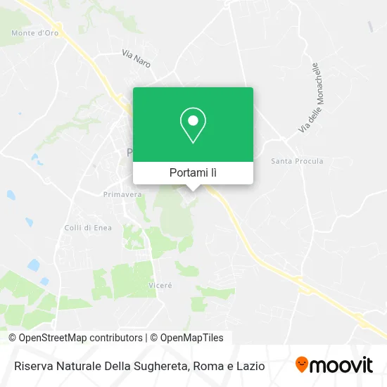 Mappa Riserva Naturale Della Sughereta