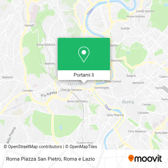 Mappa Roma Piazza San Pietro