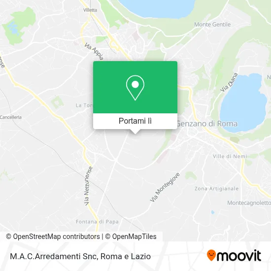 Mappa M.A.C.Arredamenti Snc