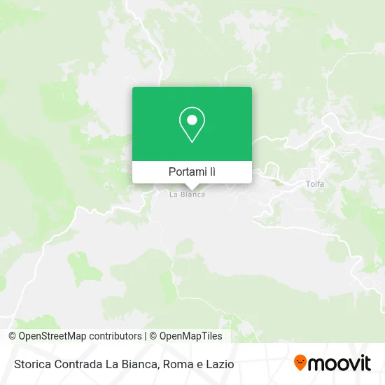 Mappa Storica Contrada La Bianca