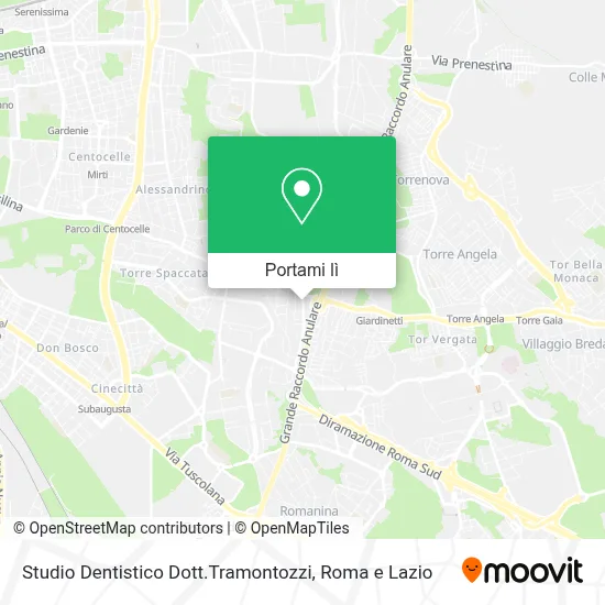 Mappa Studio Dentistico Dott.Tramontozzi
