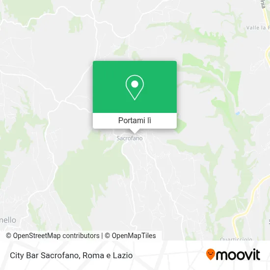 Mappa City Bar Sacrofano