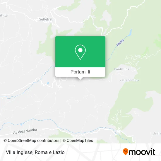 Mappa Villa Inglese