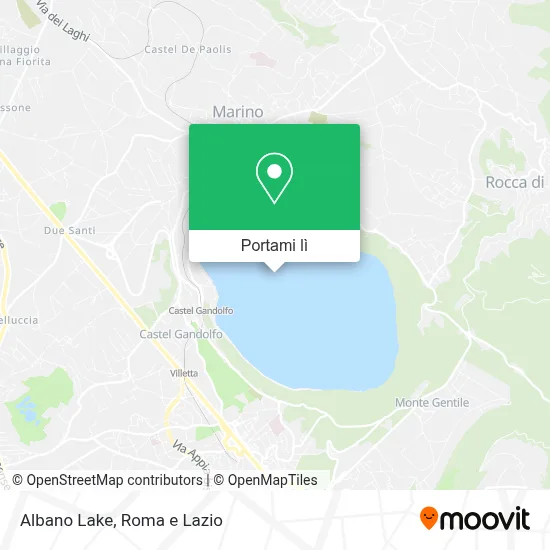 Mappa Albano Lake