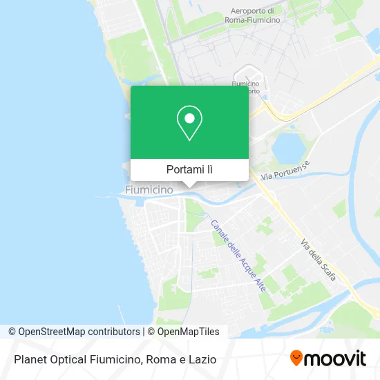 Mappa Planet Optical Fiumicino
