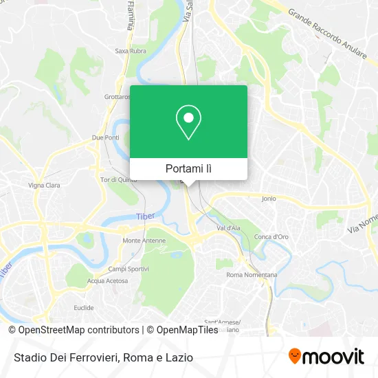 Mappa Stadio Dei Ferrovieri