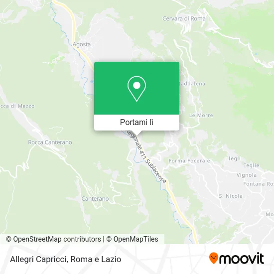 Mappa Allegri Capricci