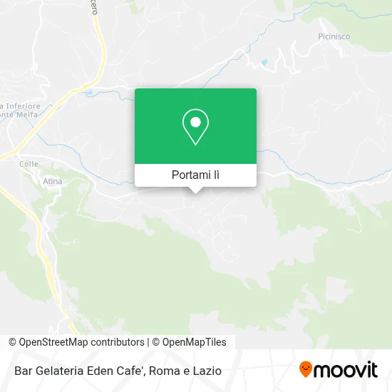 Mappa Bar Gelateria Eden Cafe'