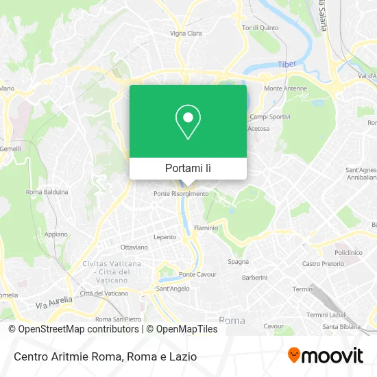Mappa Centro  Aritmie Roma