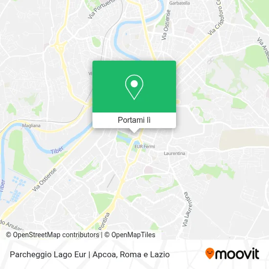 Mappa Parcheggio Lago Eur | Apcoa