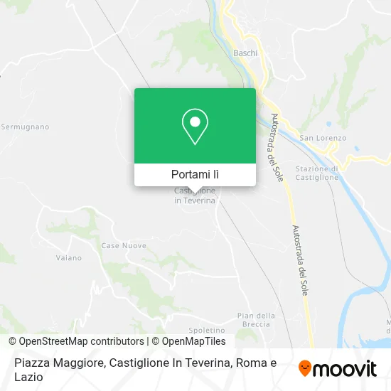 Mappa Piazza Maggiore, Castiglione In Teverina