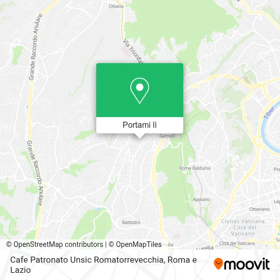 Mappa Cafe Patronato Unsic Romatorrevecchia