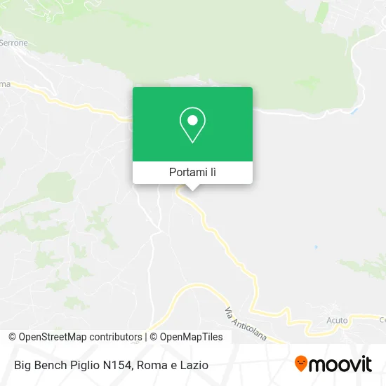 Mappa Big Bench Piglio N154