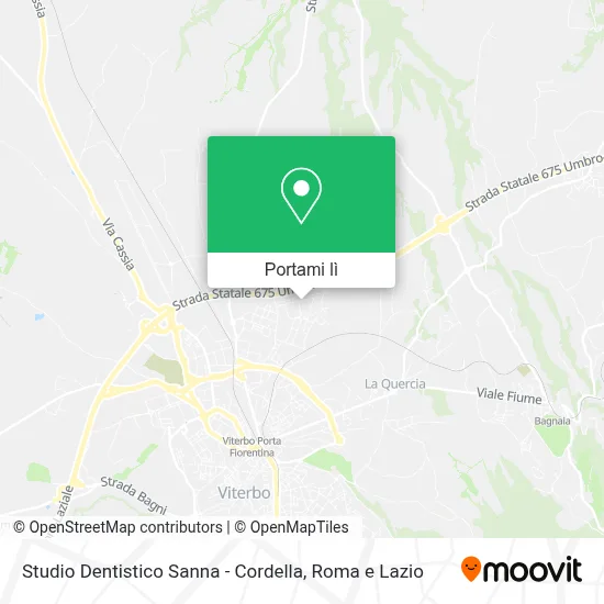 Mappa Studio Dentistico Sanna - Cordella