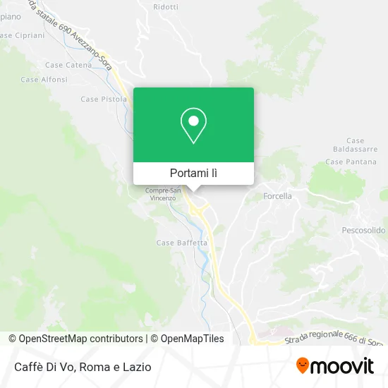 Mappa Caffè Di Vo