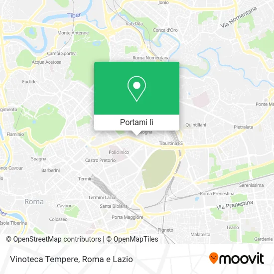 Mappa Vinoteca Tempere