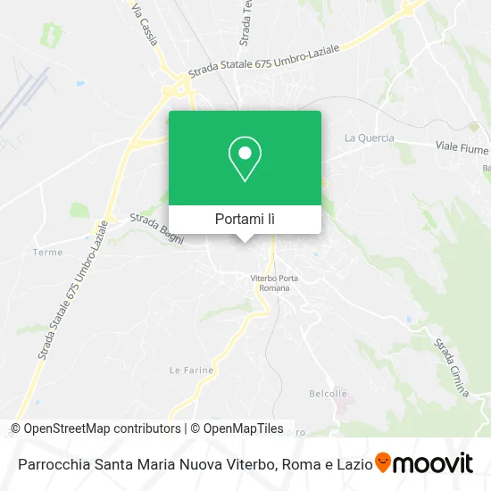 Mappa Parrocchia Santa Maria Nuova Viterbo