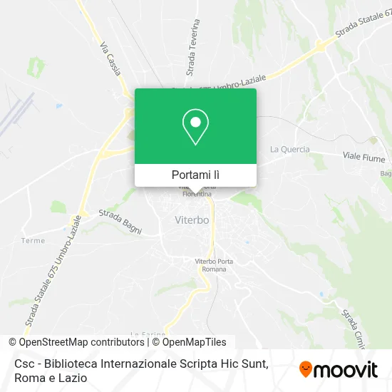 Mappa Csc - Biblioteca Internazionale Scripta Hic Sunt