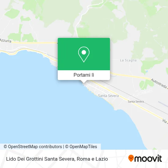 Mappa Lido Dei Grottini Santa Severa