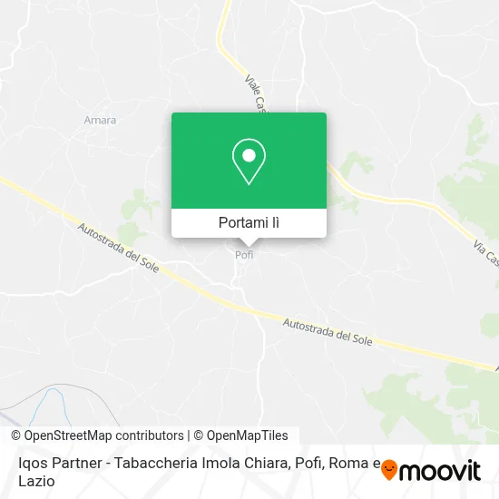 Mappa Iqos Partner - Tabaccheria Imola Chiara, Pofi