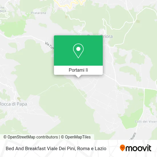 Mappa Bed And Breakfast Viale Dei Pini
