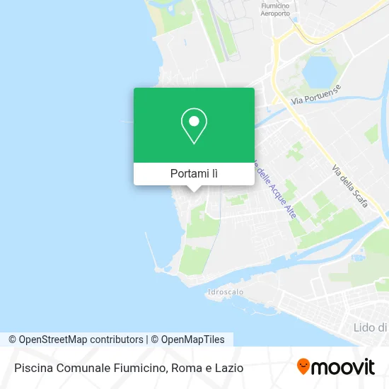 Mappa Piscina Comunale Fiumicino