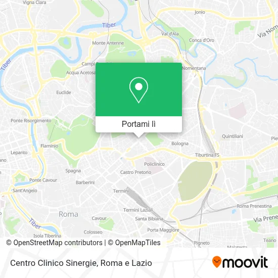 Mappa Centro Clinico Sinergie