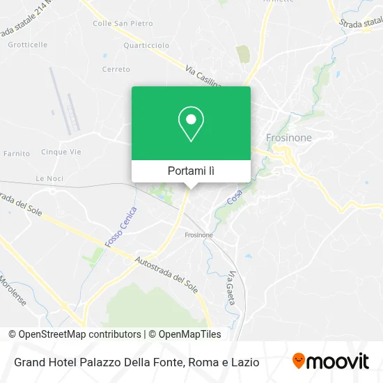 Mappa Grand Hotel Palazzo Della Fonte