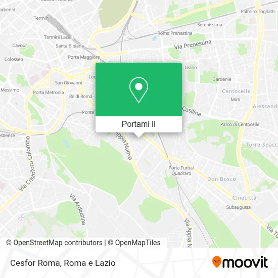 Mappa Cesfor Roma
