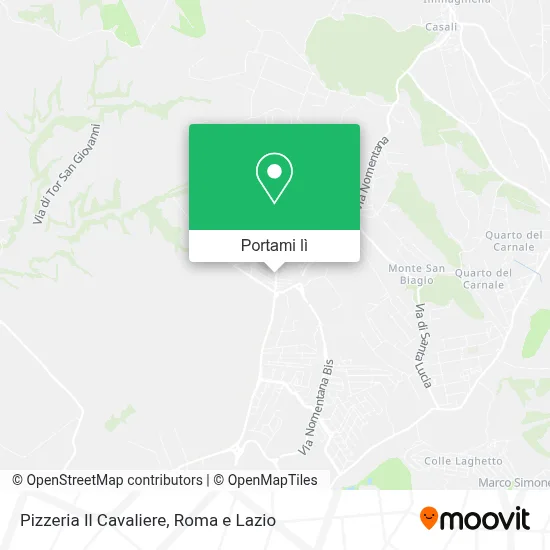 Mappa Pizzeria Il Cavaliere