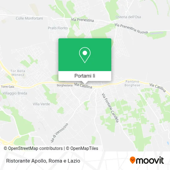 Mappa Ristorante Apollo