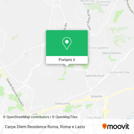 Mappa Carpe Diem Residence Roma