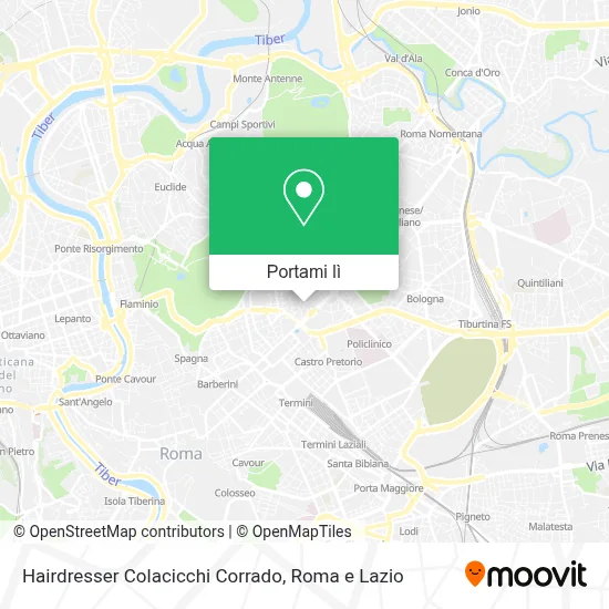 Mappa Hairdresser Colacicchi Corrado