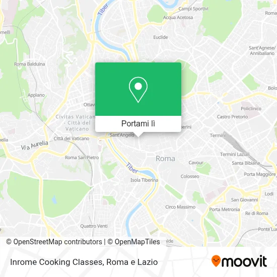 Mappa Inrome Cooking Classes