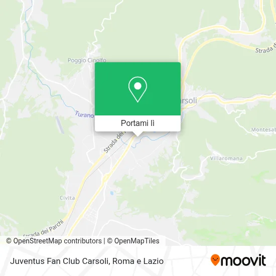 Mappa Juventus Fan Club Carsoli