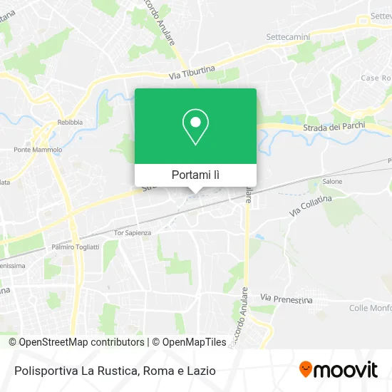 Mappa Polisportiva La Rustica