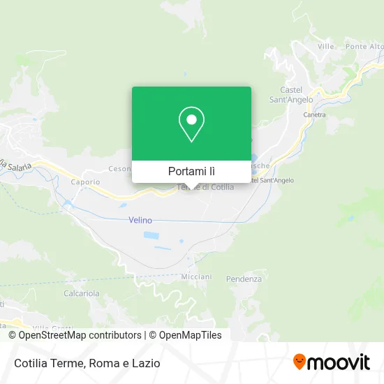 Mappa Cotilia Terme