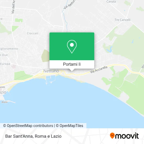 Mappa Bar Sant'Anna