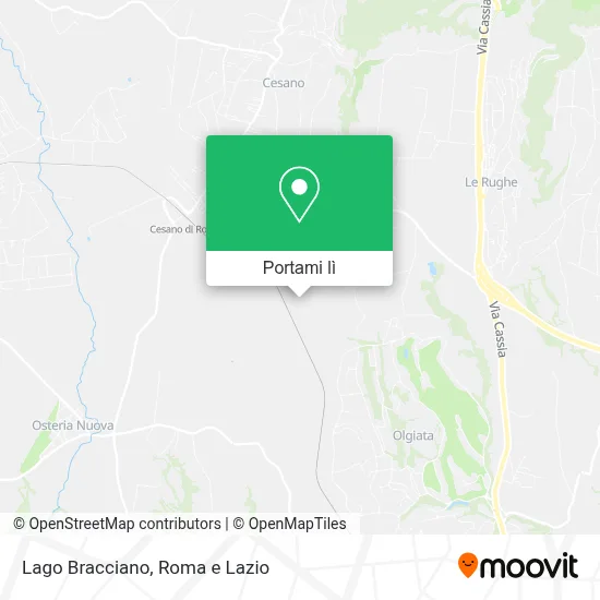 Mappa Lago Bracciano