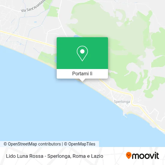 Mappa Lido Luna Rossa - Sperlonga