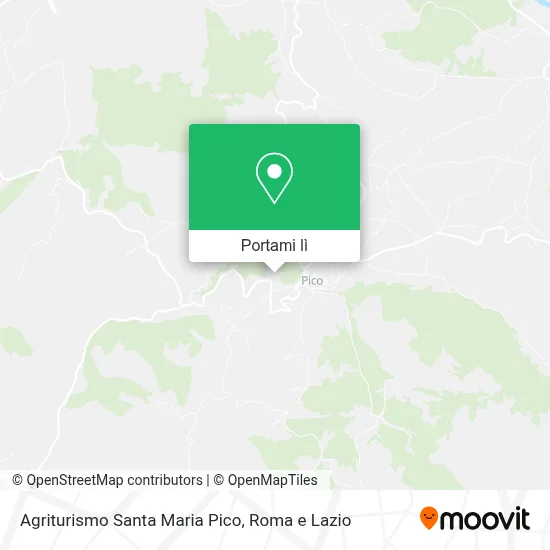Mappa Agriturismo Santa Maria Pico
