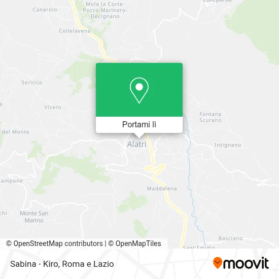 Mappa Sabina - Kiro