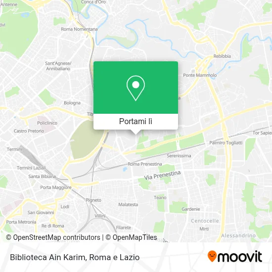 Mappa Biblioteca Ain Karim
