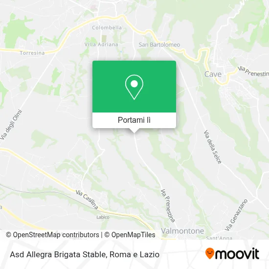 Mappa Asd Allegra Brigata Stable