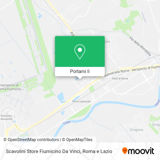 Mappa Scavolini Store Fiumicino Da Vinci