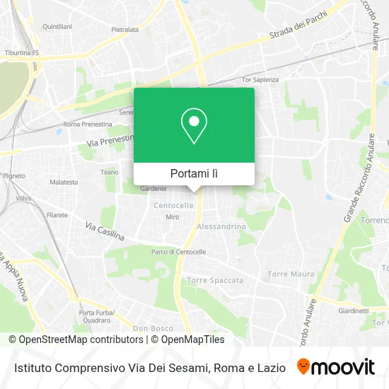 Mappa Istituto Comprensivo Via Dei Sesami