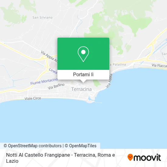 Mappa Notti Al Castello Frangipane - Terracina