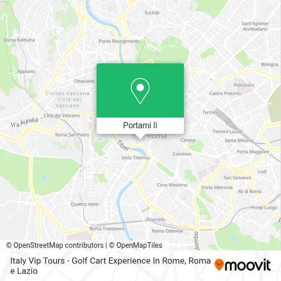 Mappa Italy Vip Tours - Golf Cart Experience In Rome
